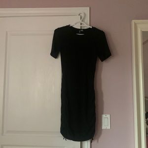 H&M NWOT drawstring ruched T shirt dress